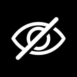 crossed-out eye, sensitive content